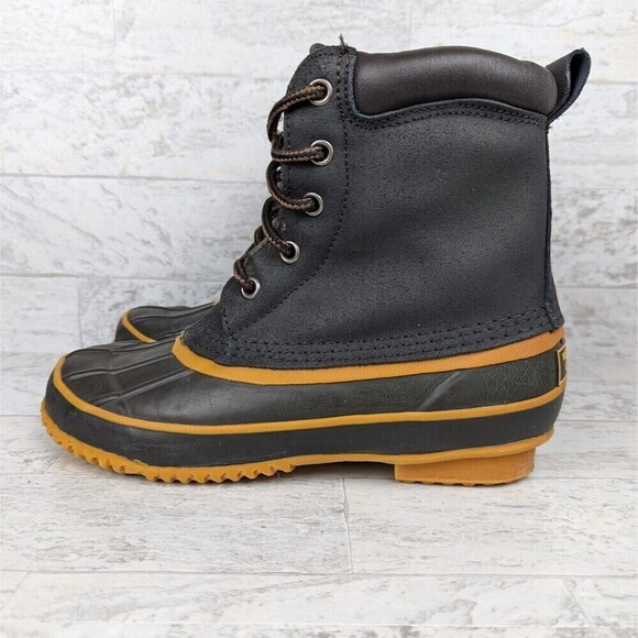 Vintage Western Chief Duck Rain Boots Rubber Bottom Size 6Y Women's 7.5 - Picture 1 of 11